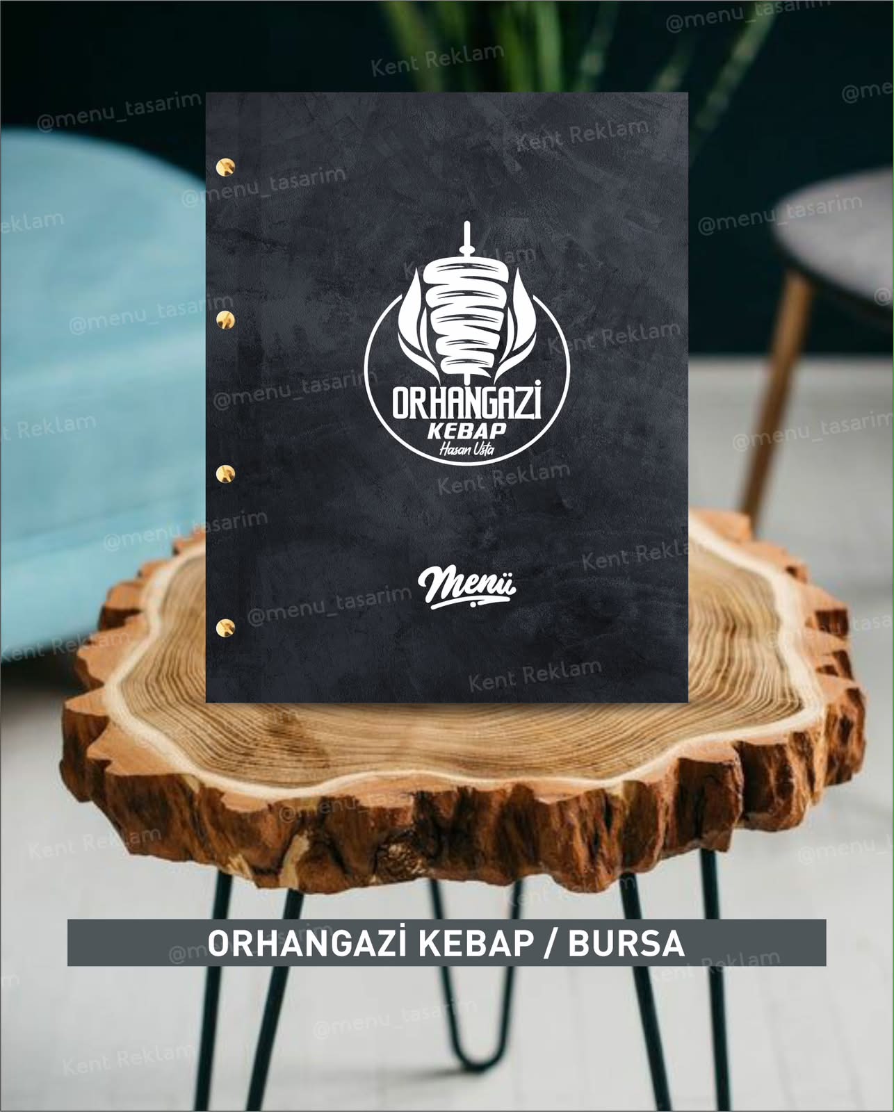 ORHANGAZİ KEBAP BURSA kurumsal restoran cafe menü tasarımı ve baskısı